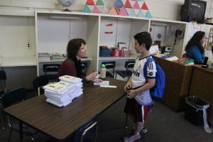 Jeanette Hanscome Book Signing with Student 2015